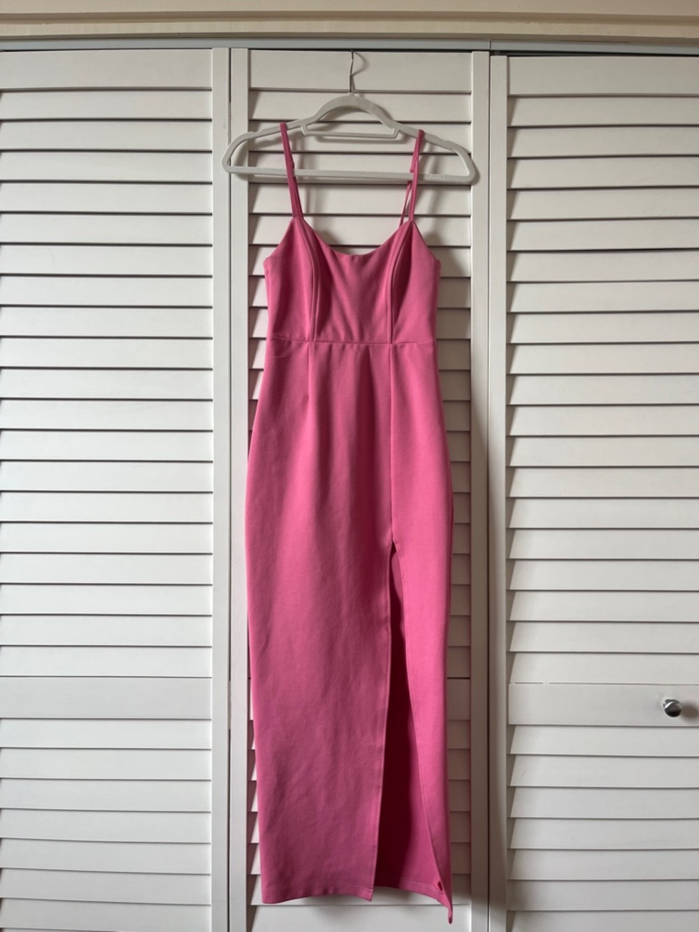 Ryleigh Strapless Maxi Dress in Pink WITH straps